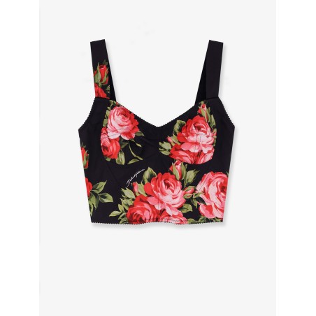 Cotton blend Bustier Top