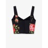 Cotton blend Bustier Top