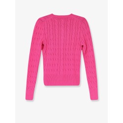 Cotton cardigan with contrasting logo