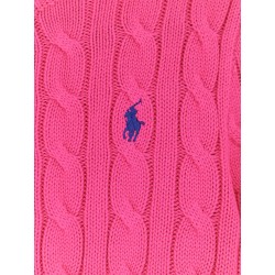 Cotton cardigan with contrasting logo