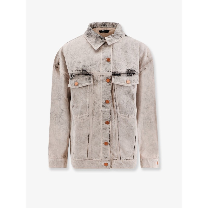 Bleached denim jacket