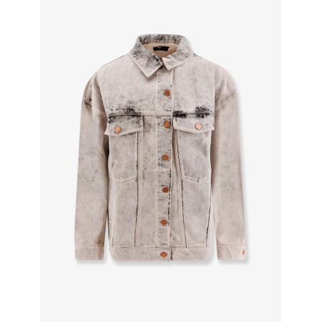 Bleached denim jacket