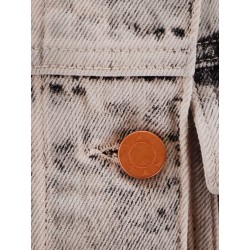 Bleached denim jacket