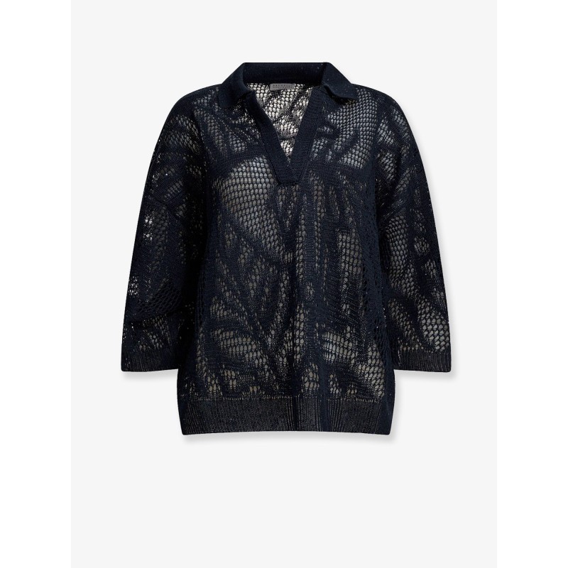 Linen and cotton sweater