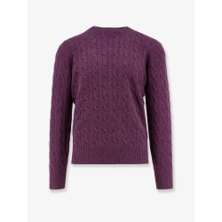 Cable knit cashmere sweater