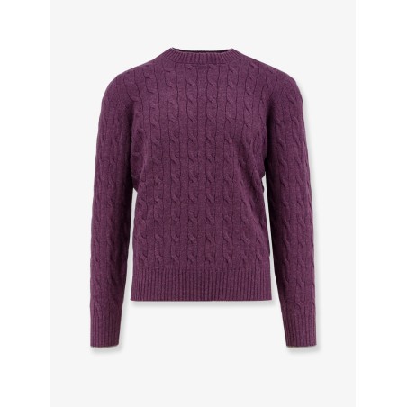 Cable knit cashmere sweater