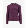 Cable knit cashmere sweater