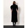Velvet dress with silk lining