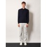Cashmere and cotton polo shirt