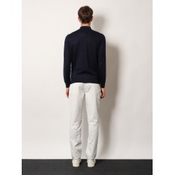 Cashmere and cotton polo shirt