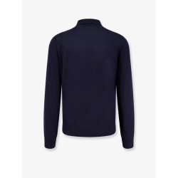 Cashmere and cotton polo shirt