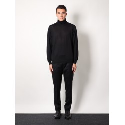 Cashmere and silk turtleneck