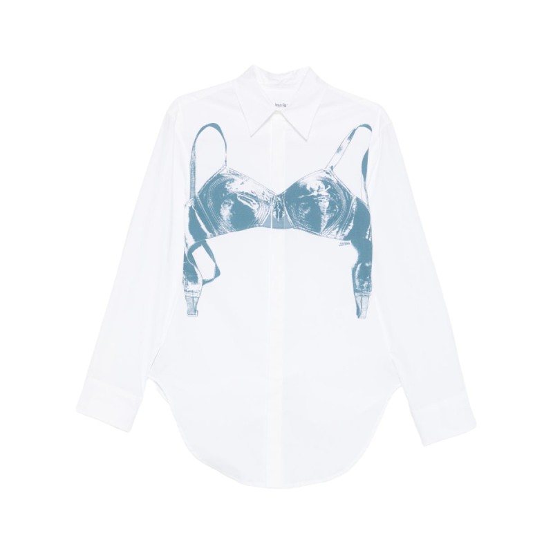 "SCANNED BRA" PRINT SHIRT