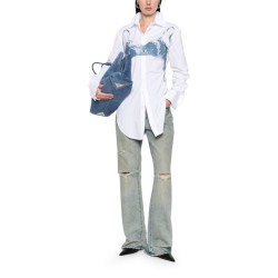 "SCANNED BRA" PRINT SHIRT