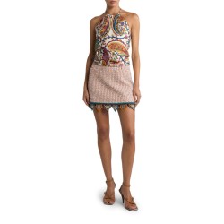 PAISLEY PRINT SILK TOP