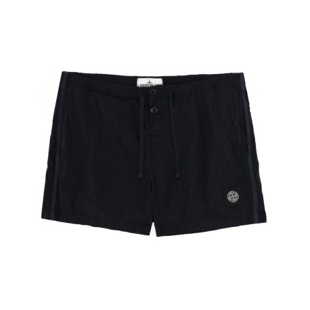 SWIMSUIT WITH LOGO PATCH