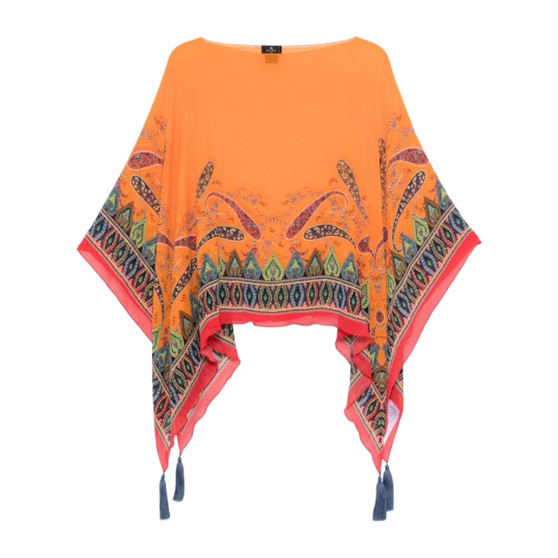 CAPE WITH PAISLEY PATTERN