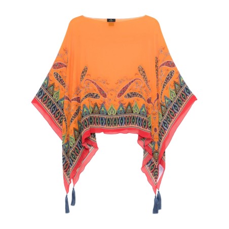 CAPE WITH PAISLEY PATTERN