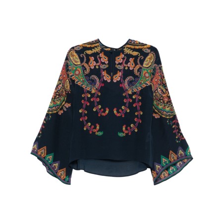 FLORAL PAISLEY PRINT BLOUSE