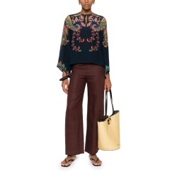 FLORAL PAISLEY PRINT BLOUSE