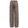 "LARI" JEANS WITH LEOPARD PRINT