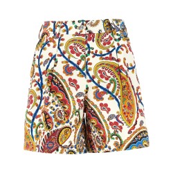 FLORAL PAISLEY PRINT SHORTS