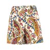 FLORAL PAISLEY PRINT SHORTS