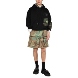 SWEATSHIRT WITH CAMO DETAILS