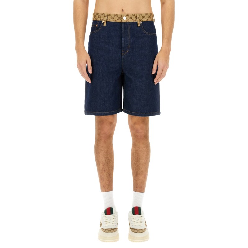 DENIM BERMUDA SHORTS