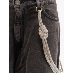 Lauryn bull denim jeans with removable jewel rope