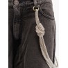 Lauryn bull denim jeans with removable jewel rope