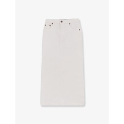 Cotton skirt with rippings detail