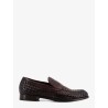 Adler leather loafers with woven pattern