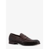 Adler leather loafers with woven pattern
