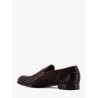 Adler leather loafers with woven pattern