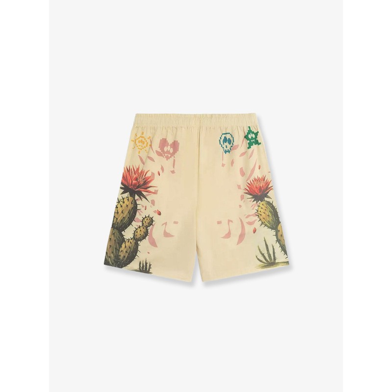 Cotton bermuda shorts with Cactus print