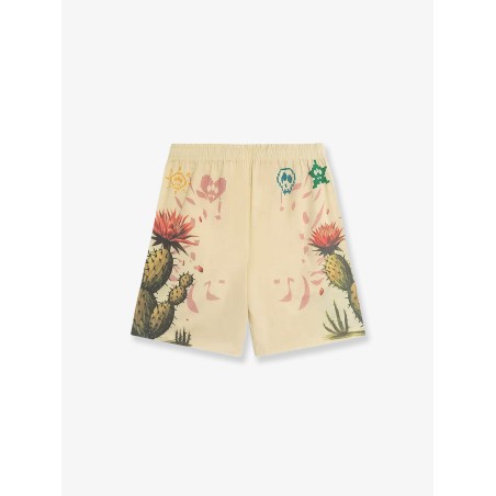 Cotton bermuda shorts with Cactus print
