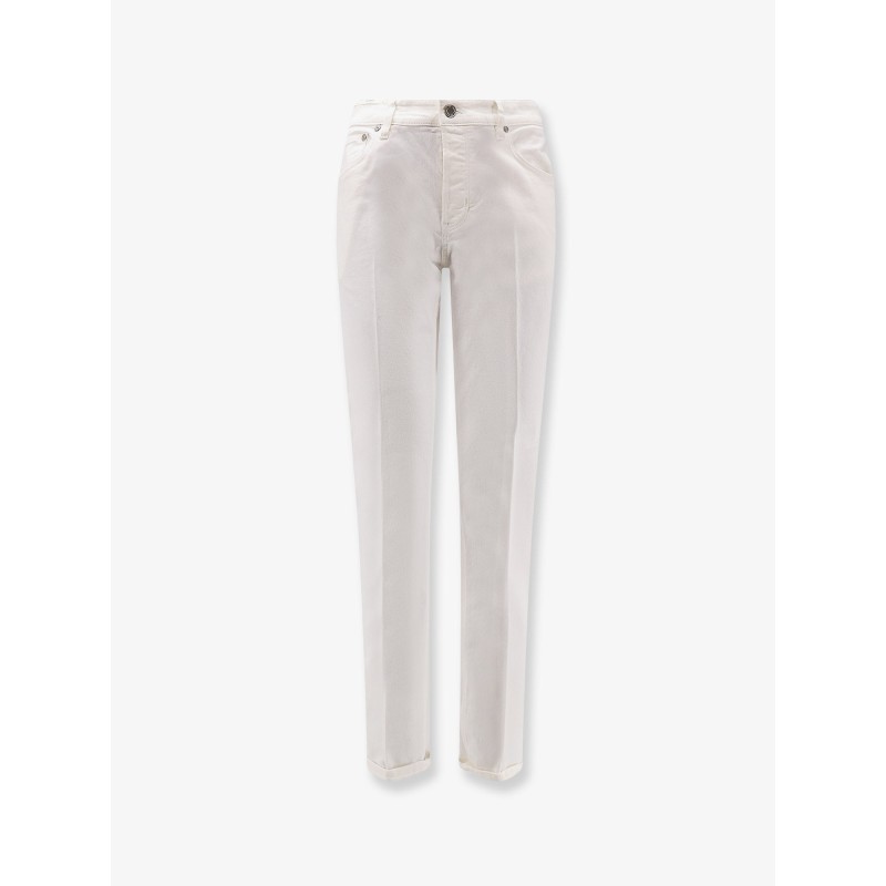 Reggae white denim trousers