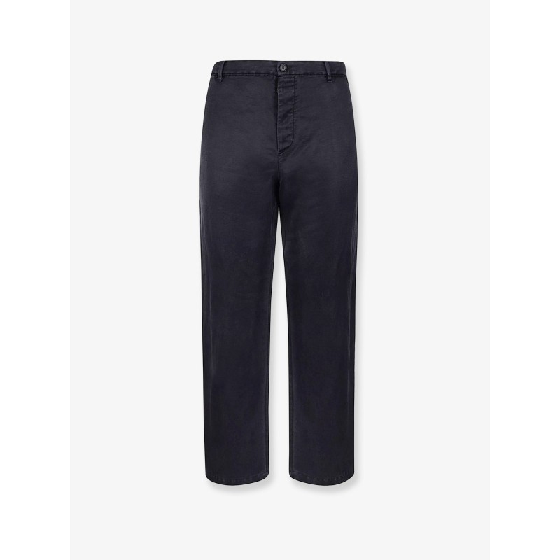Silk blend trousers