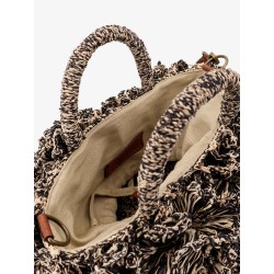 Coral Raffia crossbody bag