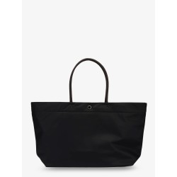 Ella Twist nylon shoulder bag with maxi front logo patch