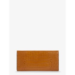 T-Lock crocodile-print leather wallet