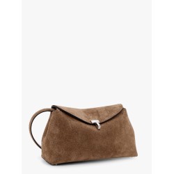 Suede T-Lock Clutch