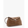 Suede T-Lock Clutch