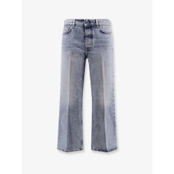 Cotton jeans with flared bottom