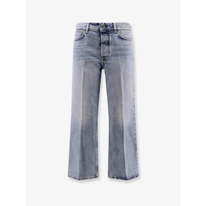 Cotton jeans with flared bottom