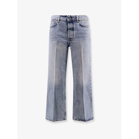 Cotton jeans with flared bottom