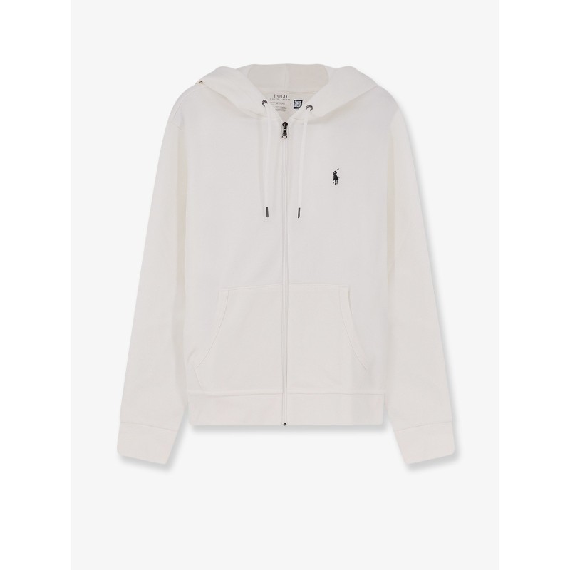 Cotton blend sweatshirt with iconic logo