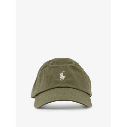 Cotton hat with embroidered logo on the front