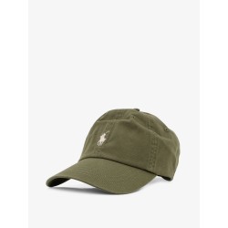 Cotton hat with embroidered logo on the front